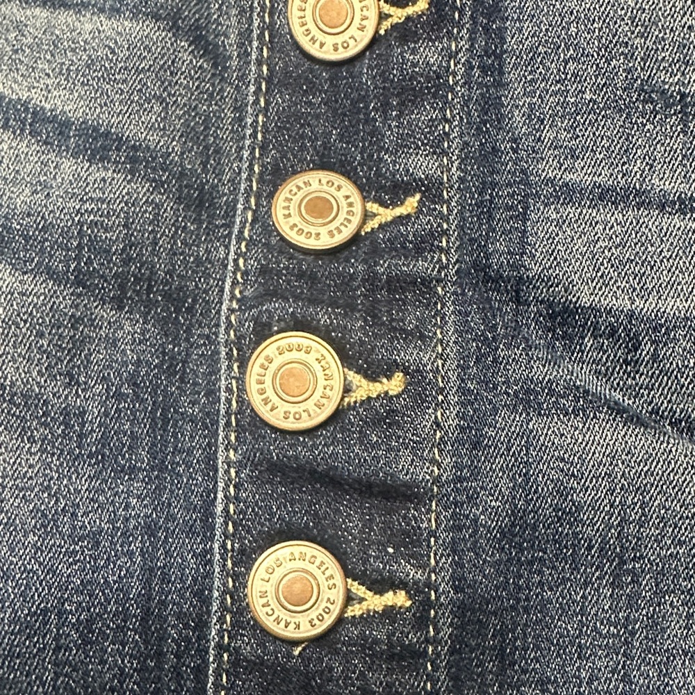 KanCan Dark Blue Denim Button-Up Mini Skirt - Picture 7 of 7
